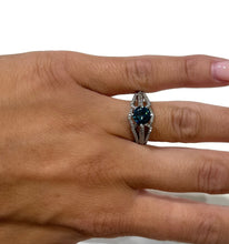 Load image into Gallery viewer, Blue Diamond Deco Ring
