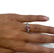 Load image into Gallery viewer, Pink Topaz Diamond Ring

