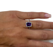 Load image into Gallery viewer, Emerald Cut Amethyst Ring
