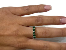 Load image into Gallery viewer, Emerald and Diamond Apex Ring
