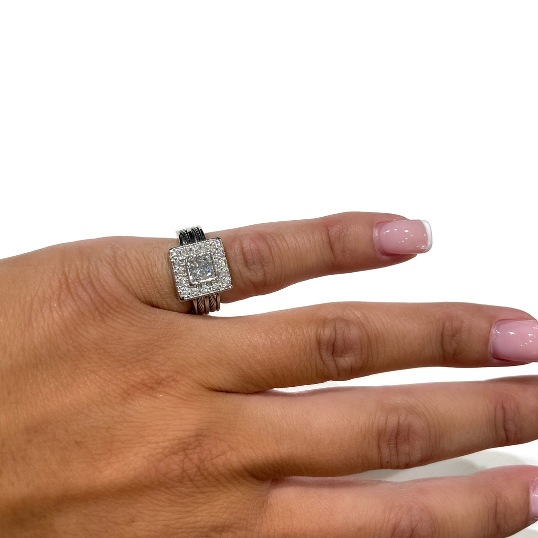 Square Diamond Ring