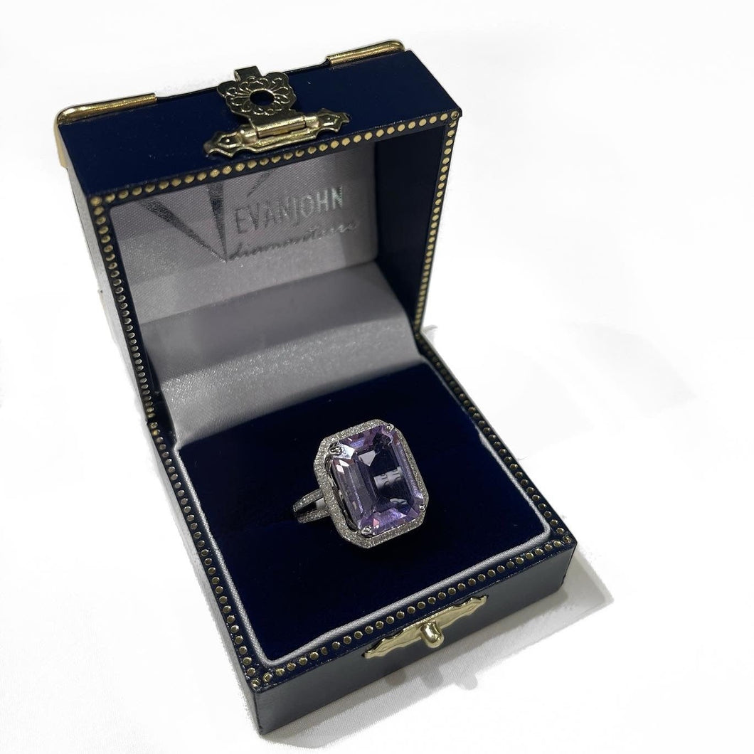 Rose of France Amethyst Ring