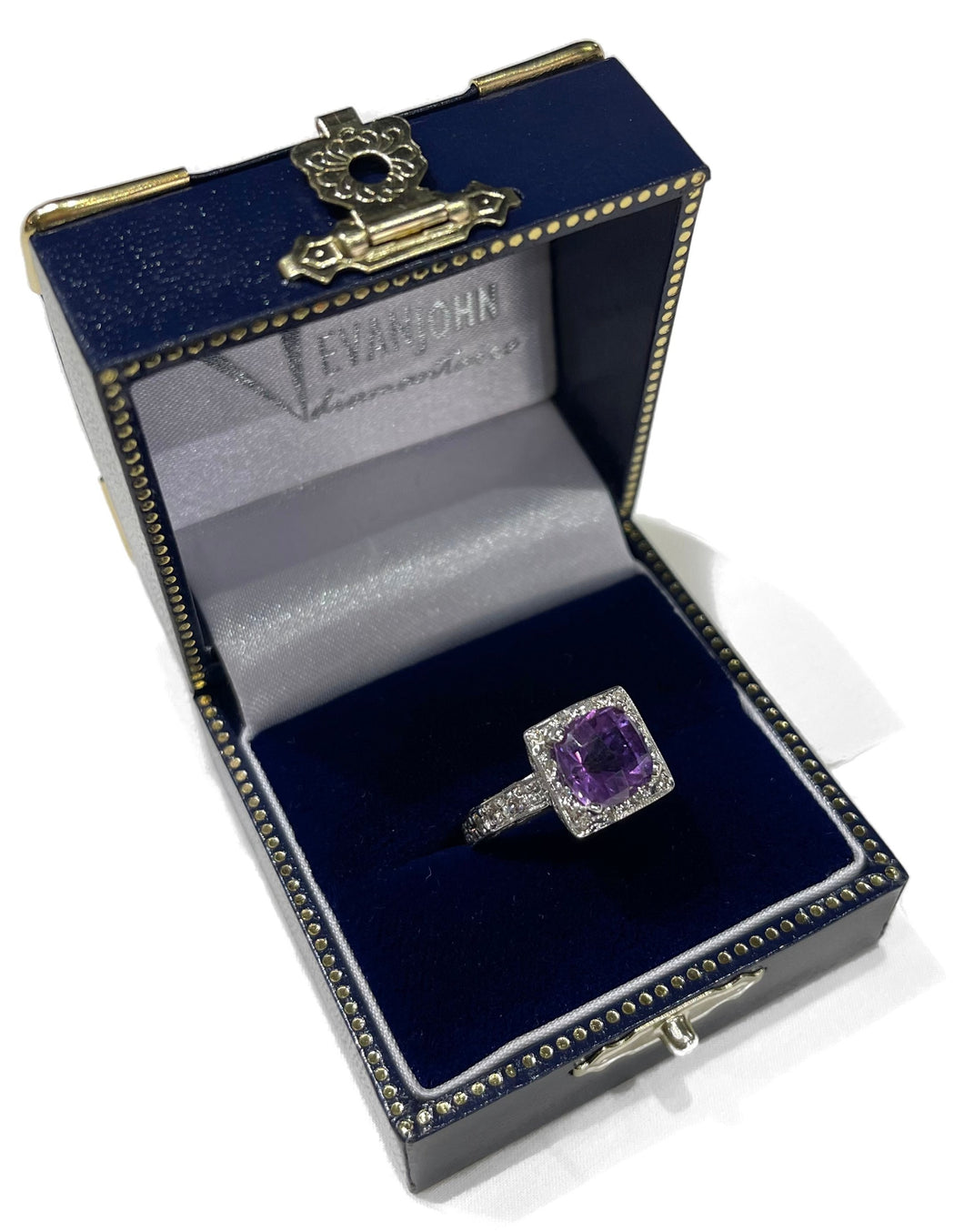 Amethyst and Diamond Ring