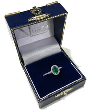 Load image into Gallery viewer, Emerald and Diamond Ring

