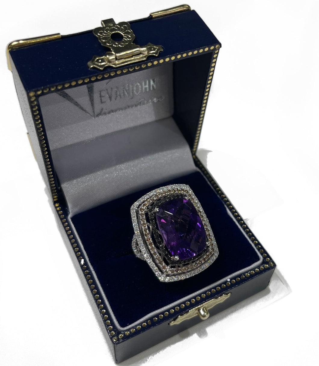 Amethyst Cocktail Ring