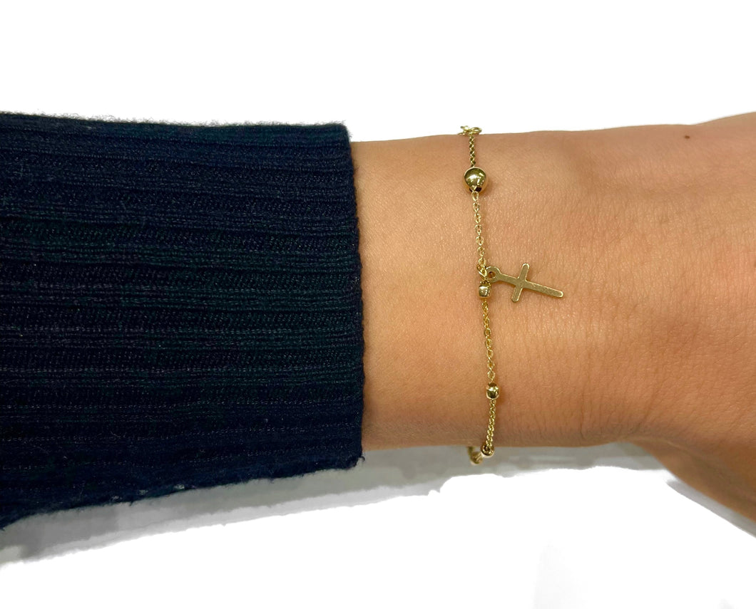 Cross Charm Bracelet