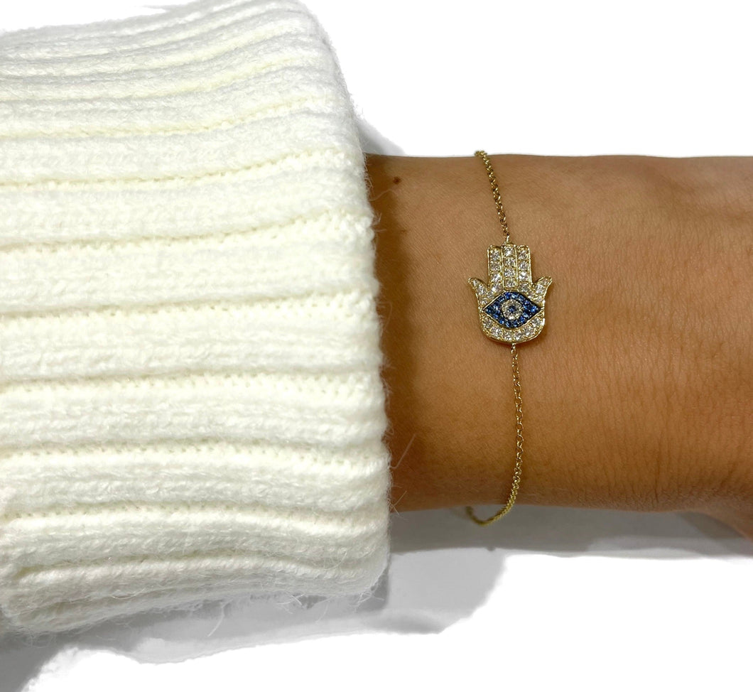 Diamond Hamsa Bracelet