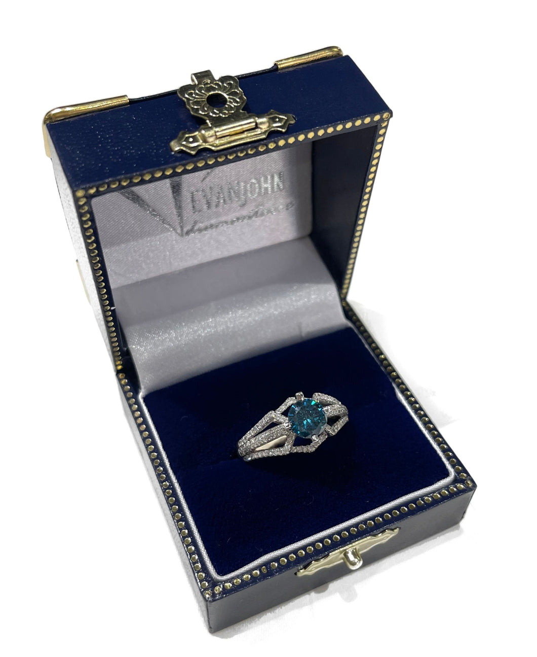 Blue Diamond Deco Ring