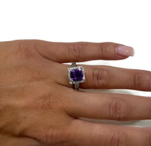 Load image into Gallery viewer, Amethyst and Diamond Ring
